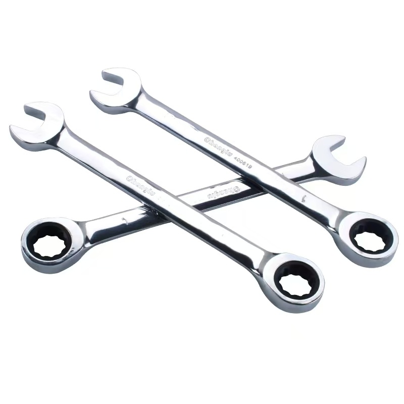 长鹿镜面两用棘轮扳手 12mm 把高清大图