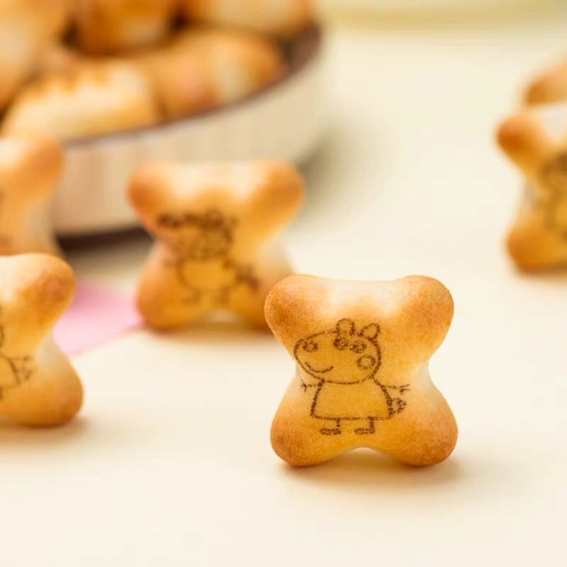 亿智小猪佩奇160g草莓味注心饼干