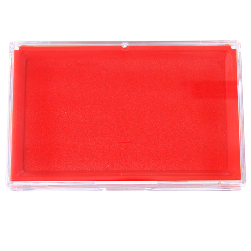得力(deli)137*88mm印台印泥 办公用品 红色9864