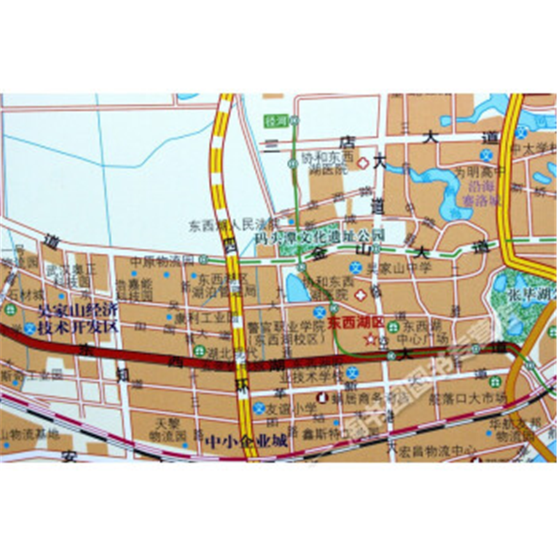 得力(deli) 地图挂图(湖北省+武汉市一体双面)