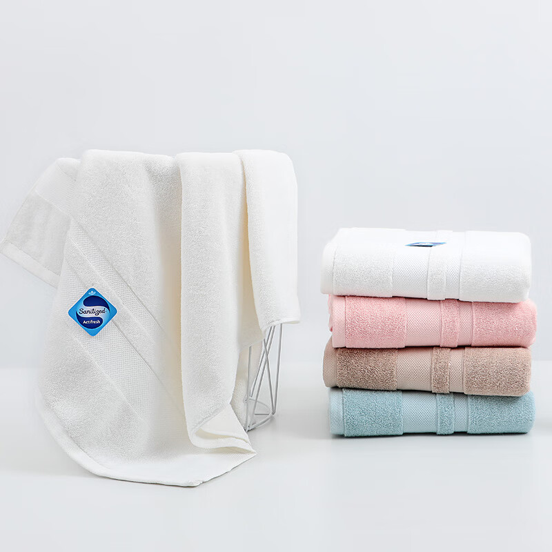 洁丽雅7265(Grace)7A抗菌大浴巾成人纯棉加大加厚浴巾男女棕色高清大图