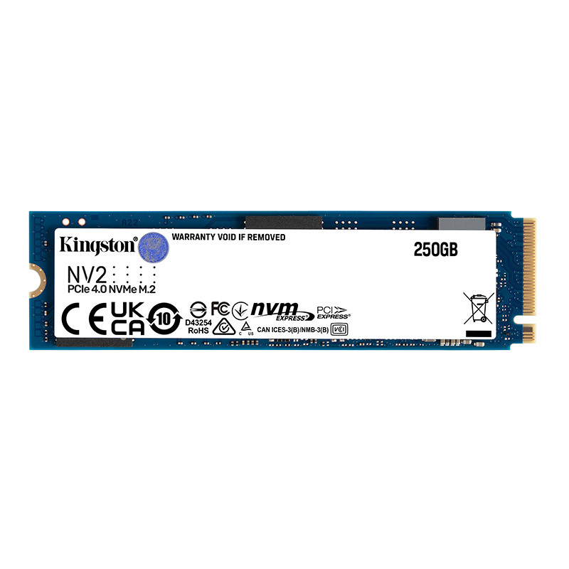 金士顿(Kingston) 250G SSD固态硬盘 M.2接口(NVMe协议) NV2系列PCIe 4.0兼容PCIe 3.0