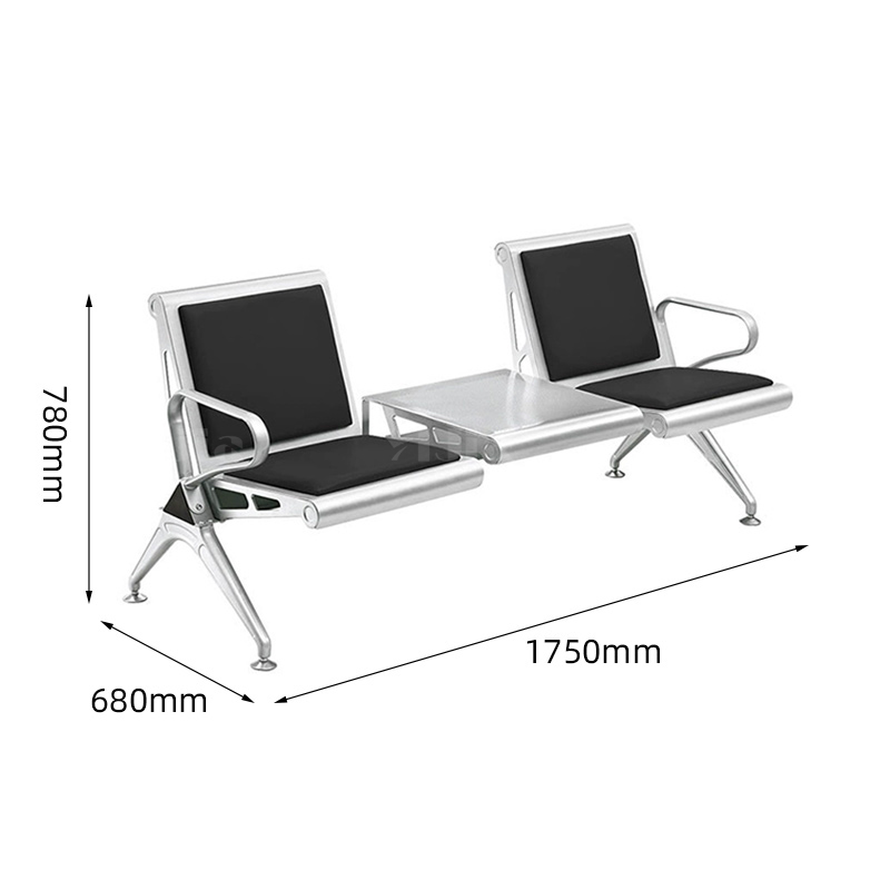 翌嘉YJ4121025 机场椅连排椅银行等候椅长椅医院候诊椅公共座椅 双人位高清大图