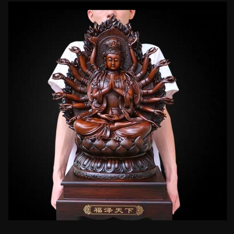 美帮汇观音菩萨佛像海观世音娘娘家用客厅佛具树脂摆件高清大图