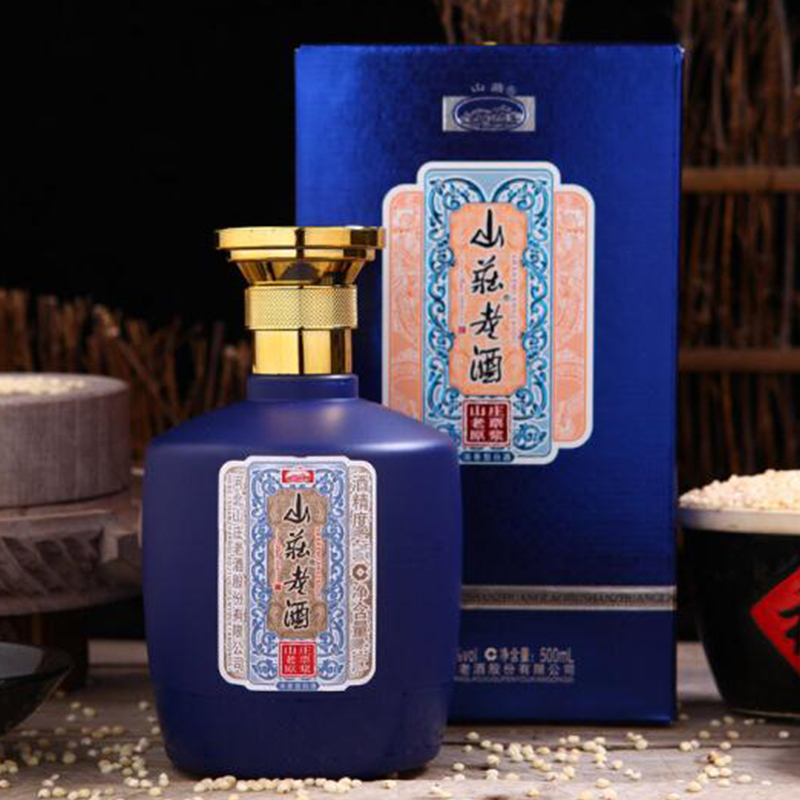 [中华老字号]山庄老酒 42度老票原浆 500ml*6瓶整箱装 非遗酿造浓香型白酒 承德特产