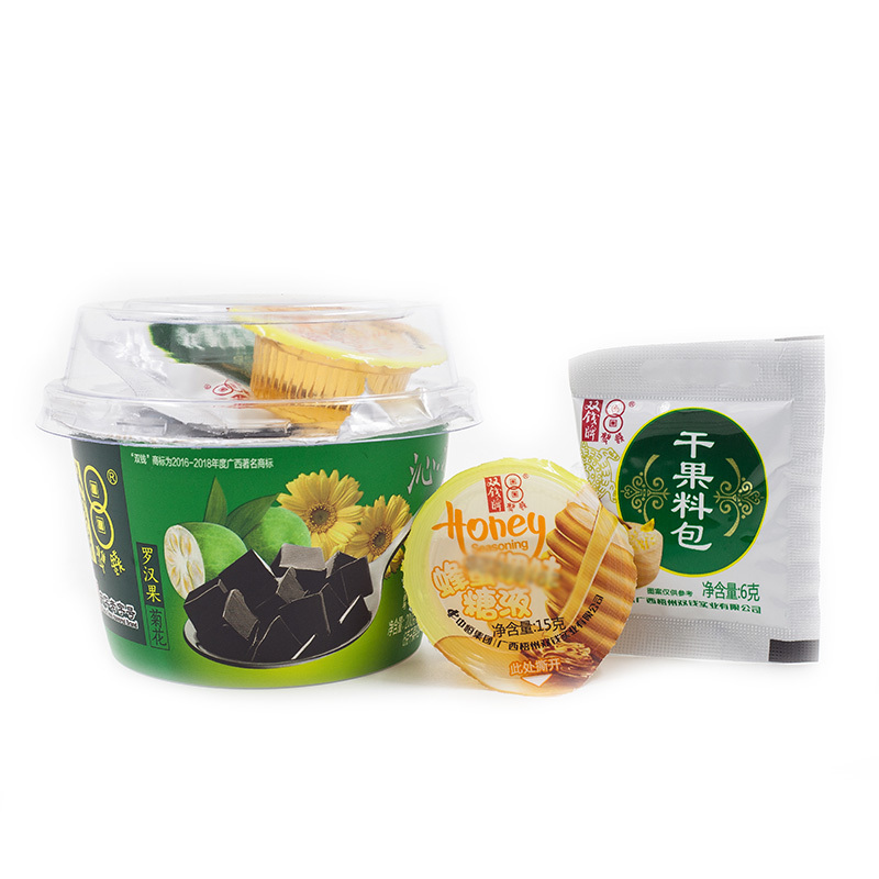 双钱牌 龟苓膏罗汉果菊花200g*6 浓缩型 中华老字号 五谷营养品