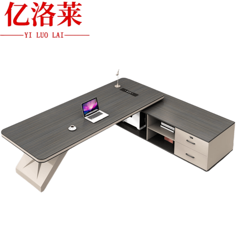 亿洛莱 老板桌 2.2m 张高清大图