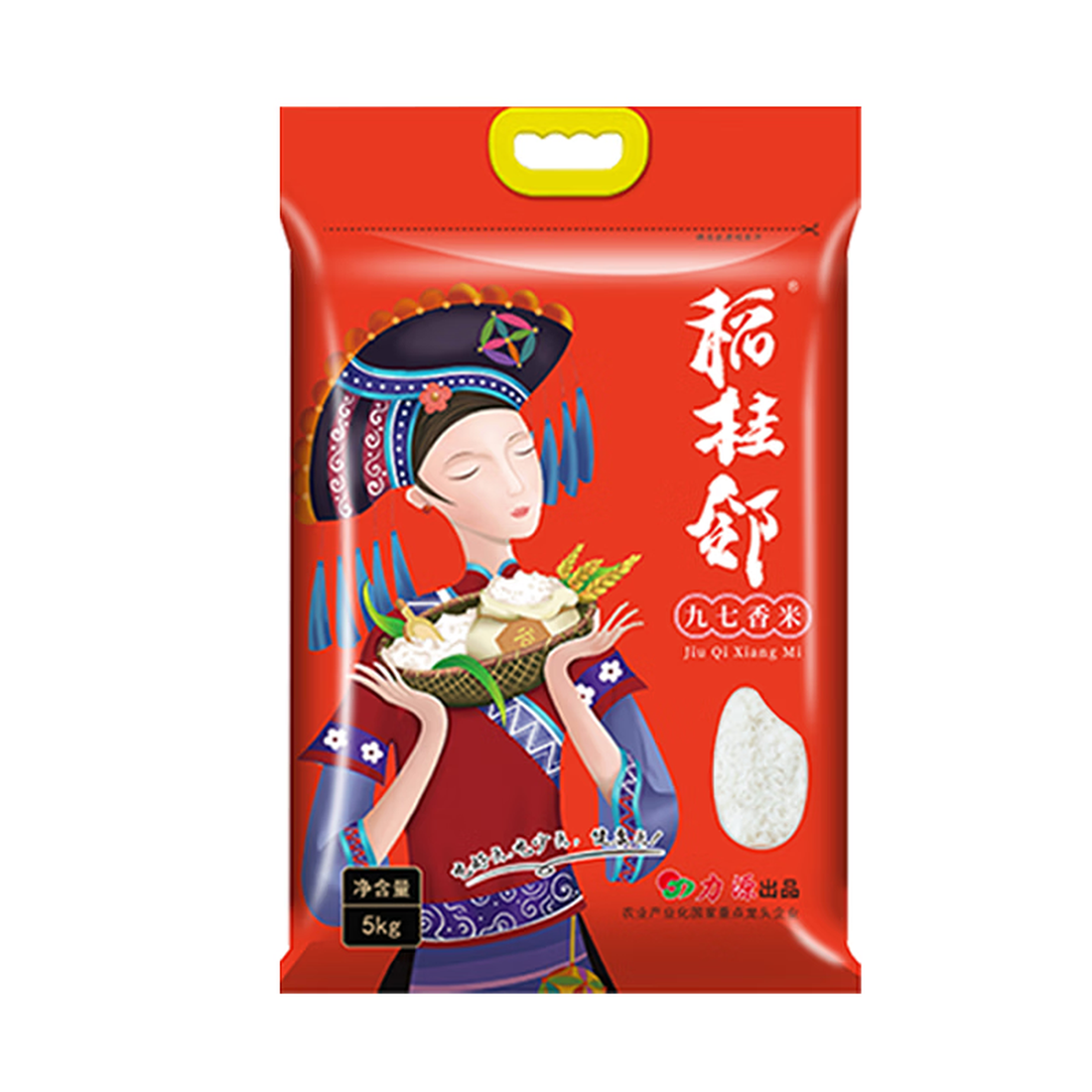 力源稻桂邻九七香米5kg..高清大图
