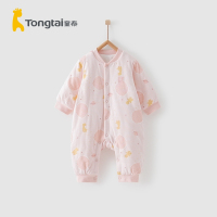 童泰(TONGTAI)2020年秋冬款1-18月新生婴儿男女宝宝立领棉哈衣夹棉连体衣爬服儿童棉服