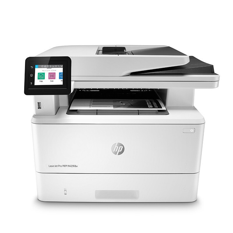 惠普HP LaserJet Pro MFP M429dw 黑白激光一体机打印复印扫描自动双面无线手机家用学生办公惠普打印复印一体机自动双面打印一体机标配