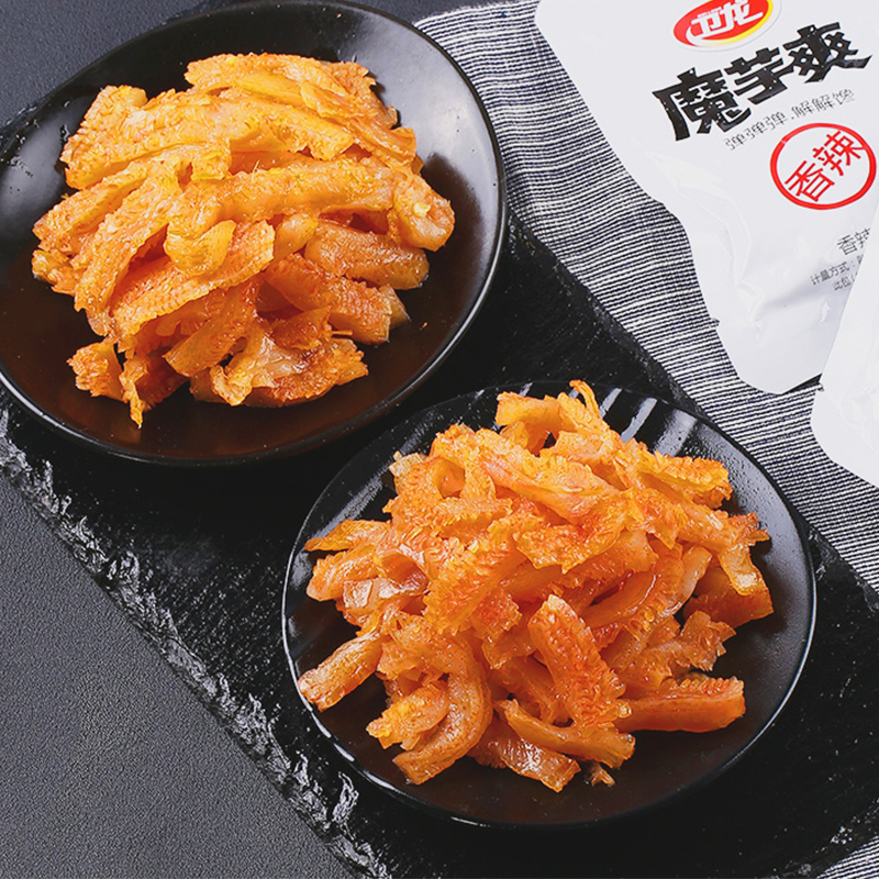 [苏宁易购超市]卫龙馋魔芋(香辣味)220g素食毛肚休闲零食品经典怀旧小吃