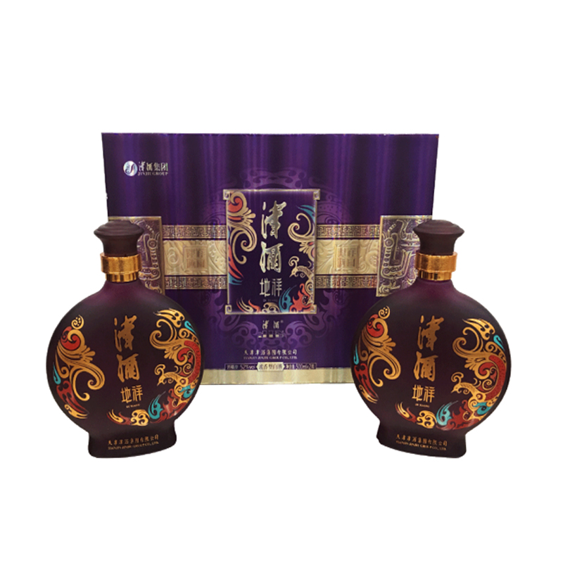 津酒52度帝王风范礼盒装红125ml4浓香型白酒视频