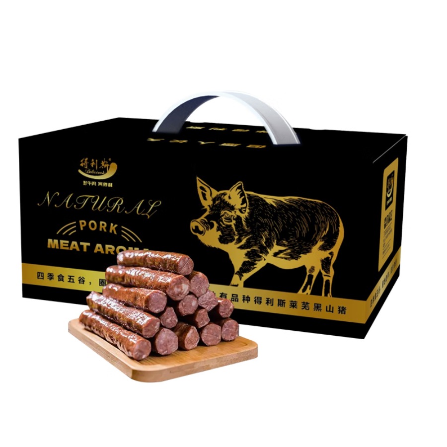 得利斯莱芜黑山猪风干肠组合239型1100g