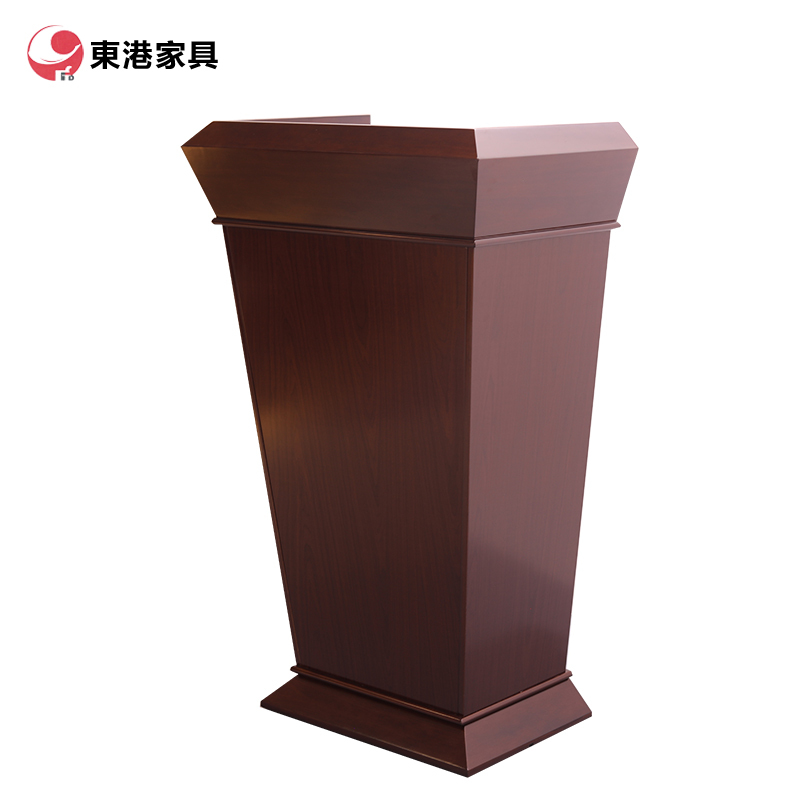 东港家具 DY-128 演讲台迎宾台接待台台发言台讲桌简约现代主持台咨客台讲台桌 可定制