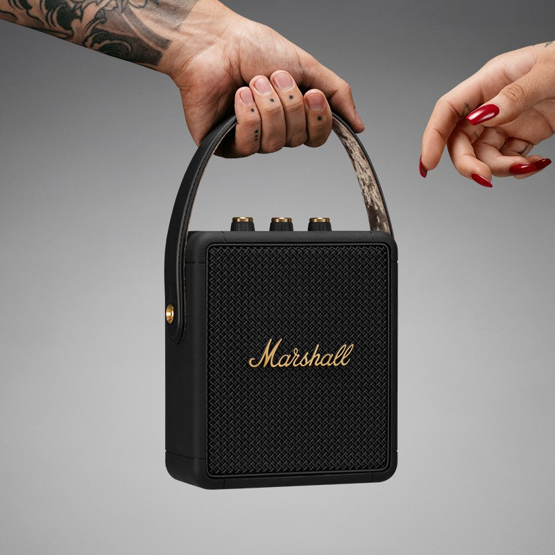 马歇尔（Marshall）STOCKWELL II音箱便携式无线蓝牙家用户外防水小音响 黑金色