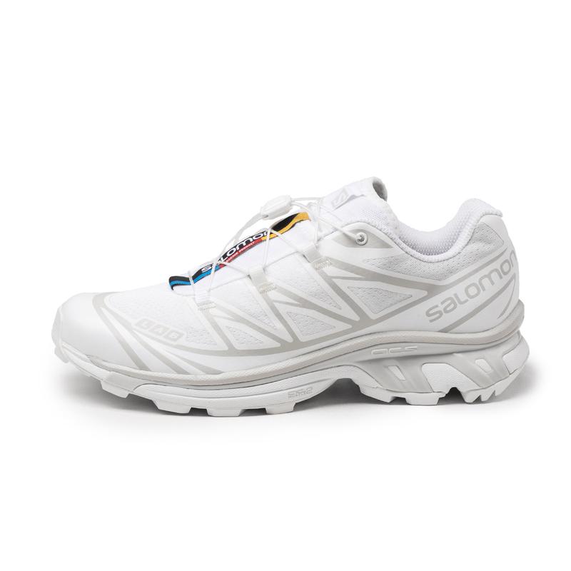 SALOMON男女新款XT-6 Expanse户外轻便透气减震防滑机能风黑武士越野跑鞋 White_/_White_/_Lunar_Rock 45