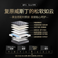金可儿五星酒店独立弹簧1.8米 1.5软硬适中席梦思乳胶床垫 繁星B