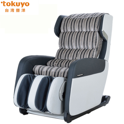 督洋 (Tokuyo) 按摩椅 TC-530 台湾原装进口 沙发型两用 简约风 支持零重力太空舱 清水灰 皮质 沙发椅