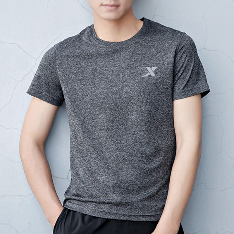 特步短袖t恤男官方正品宽松大码体恤男士户外运动半袖t恤运动t恤