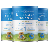 [3罐装 有效期2026年3月]澳洲原装进口Bellamy’s贝拉米有机奶粉1段900g 婴幼儿奶粉0-6个月