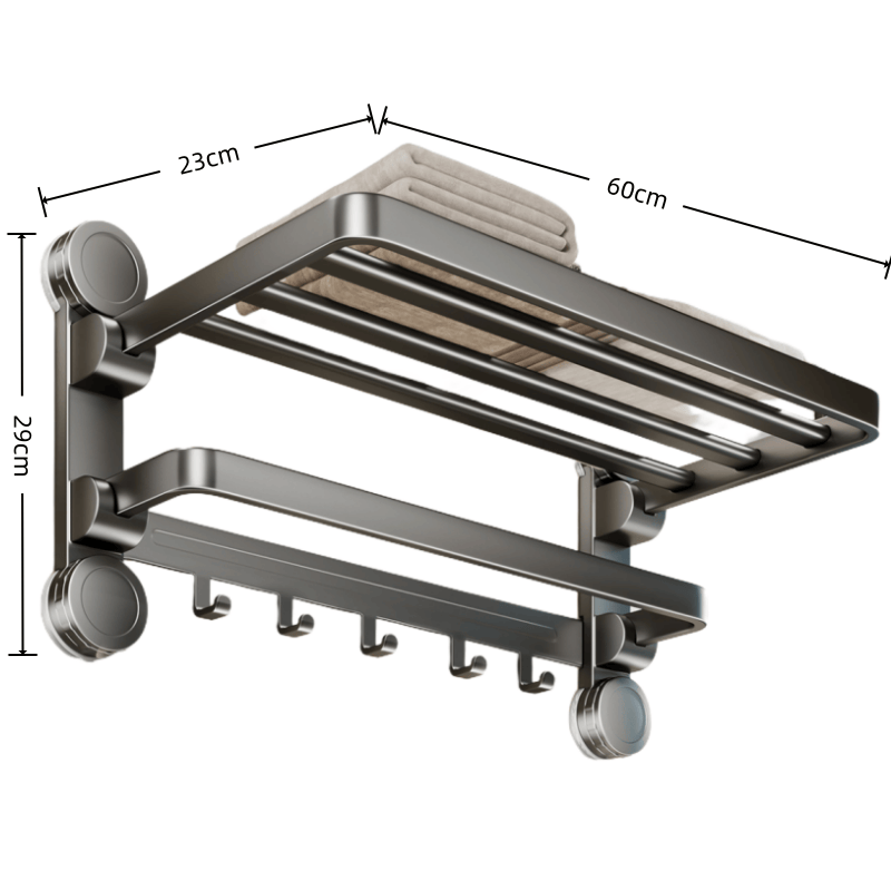 鑫木樽浴室置物架双层60cm个高清大图