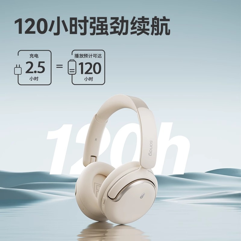 sanag塞那D50头戴式蓝牙耳机降噪无线电竞游戏隔音运动耳麦高清大图