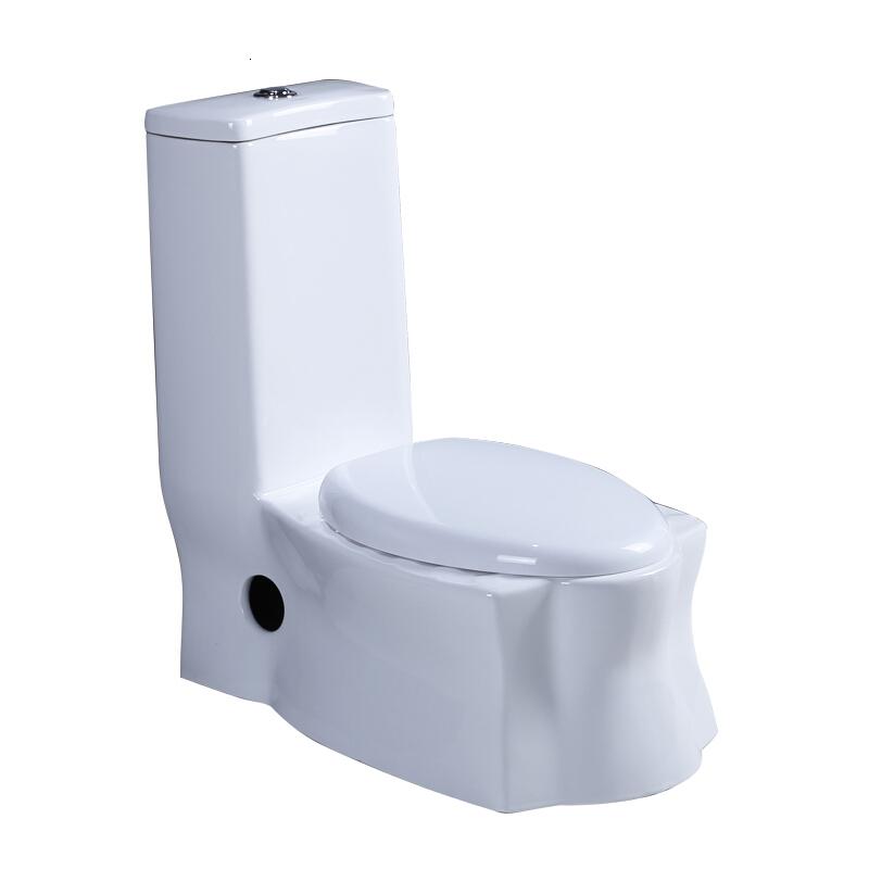 家用抽水马桶防臭坐便器蹲坐一体两用马桶节水双用坐厕坑距300密封盖板305mm波迷娜BOMINA高清大图