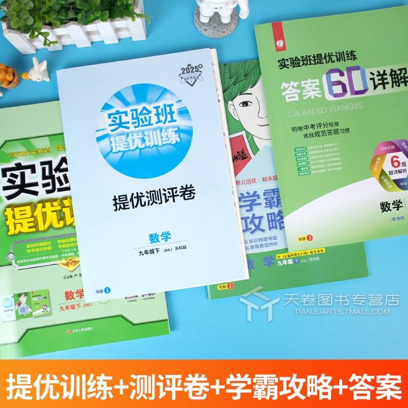数学 九年级下 [正版]2025版 实验班提优训练数学九年级下册苏教版苏科版 初三同步练习册江苏基础练习题专项训练中考计