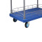 苏识 1167双层双扶手带护栏平板车 尺寸900×600mm 全塑轮 蓝色(单位:台)