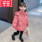 可莉允女童羽绒服中长款2022新款冬季洋气女宝宝加厚棉服免洗儿童