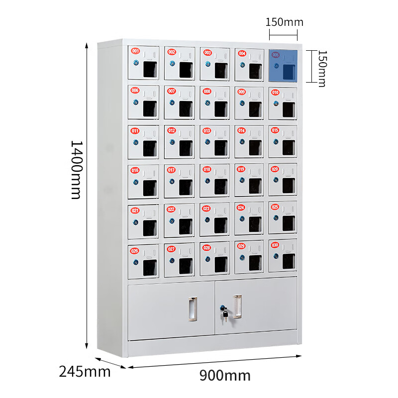 手机存放柜 30门高清大图