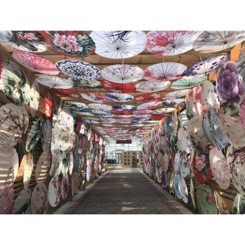 corated古典婚庆舞蹈舞台道具伞古风汉服伞吊顶装饰伞旗袍走秀油纸伞