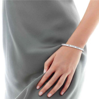 蒂芙尼TIFFANY&CO.经典1837 窄版开口手镯 925银手镯