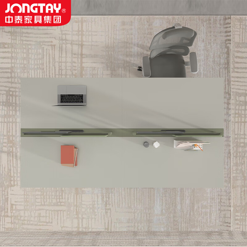 中泰(jongtay)四人位办公桌简约现代屏风隔断员工卡座办公室电脑桌2.4米 J-OKE-GA24高清大图