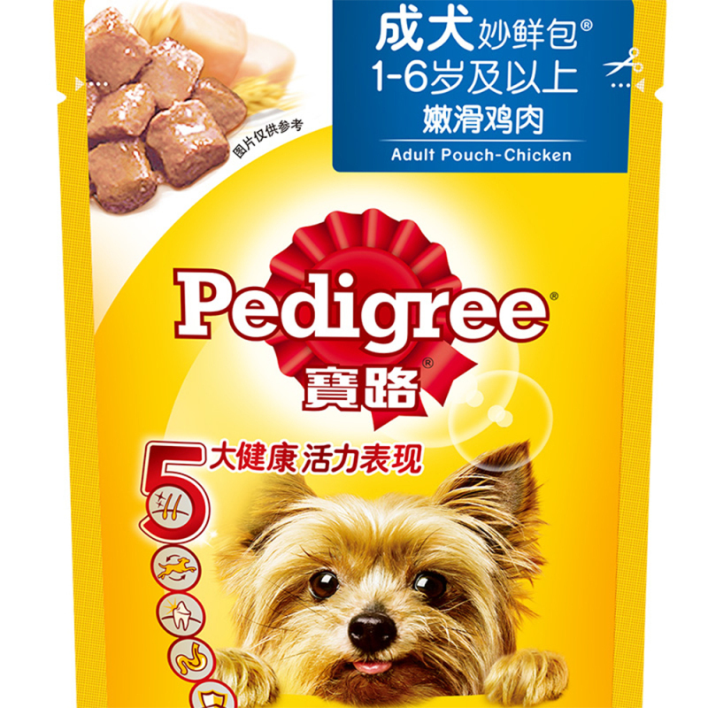 宝路妙鲜包全价成犬犬粮鸡肉高汤口味100g