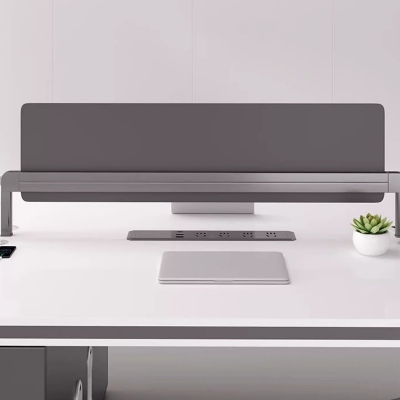 豫龙都 屏风办公桌 双人张高清大图