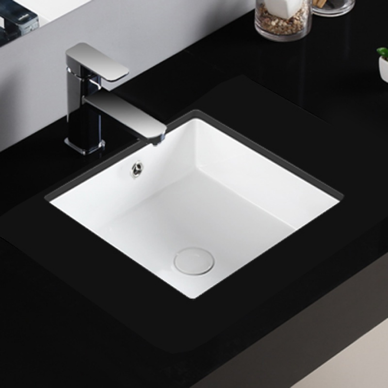 直径40cm400宽正方形台下盆洗手盆闪电客台盆嵌入式陶瓷洗脸盆洗面盆