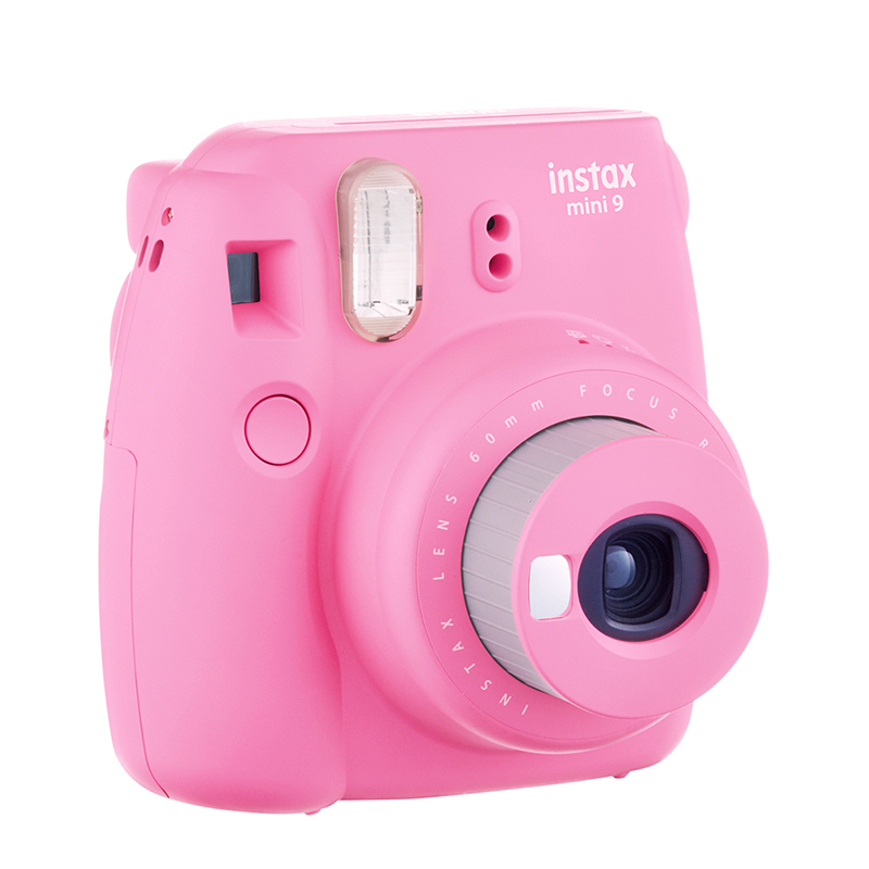 富士(FUJIFILM)INSTAX 拍立得 胶片相机 mini9 火烈鸟粉色 富士小尺寸 单机标配