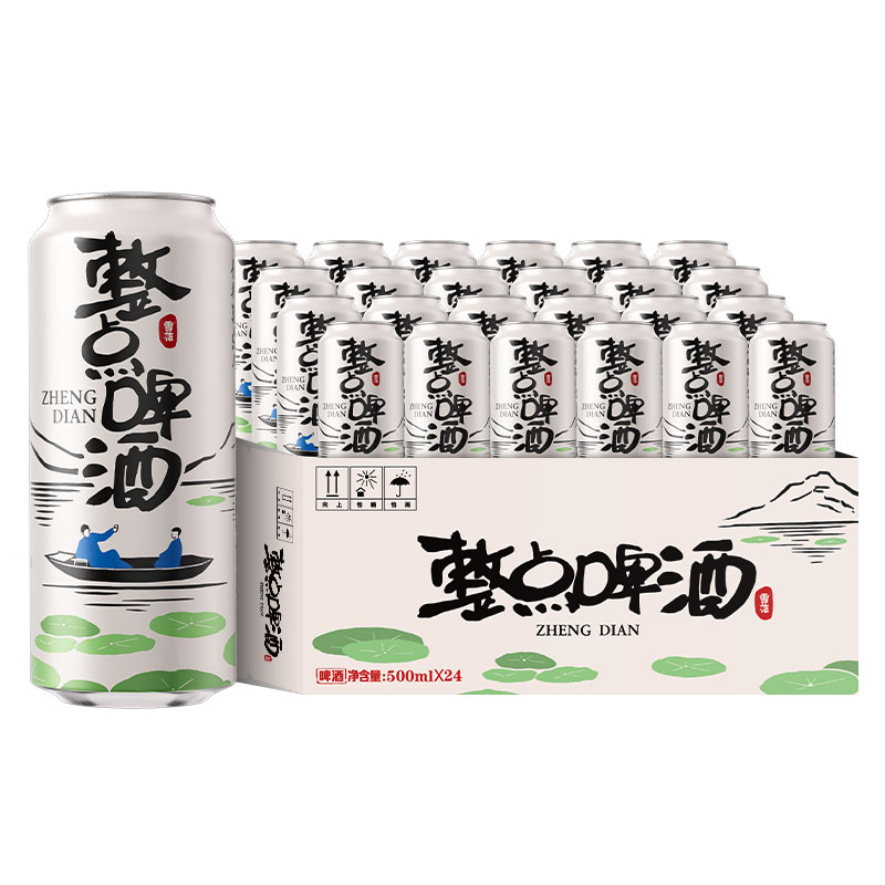 雪花(Snowbeer)整点啤酒 500ml*24听原麦汁度10° 整箱装