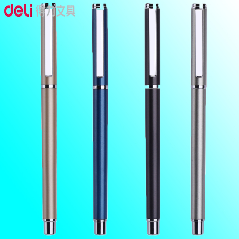 得力（deli）S82 思达金属中性笔 黑色（JL）