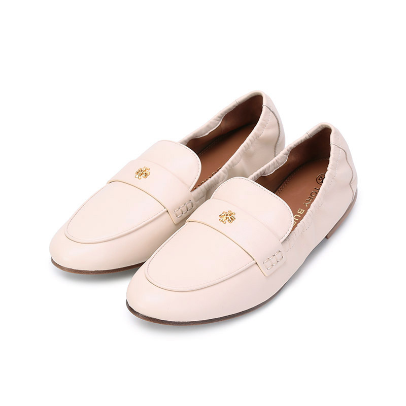 toryburch托里伯奇tb女鞋皮革双tlogo芭蕾乐福鞋平底鞋皮鞋87269