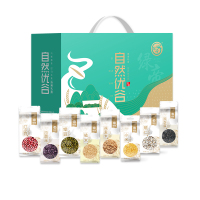 绿帝-F 自然优谷B款礼盒 2650g(薏仁 黑芝麻 小米 红小豆 绿豆 血糯米 糙米 燕麦米)