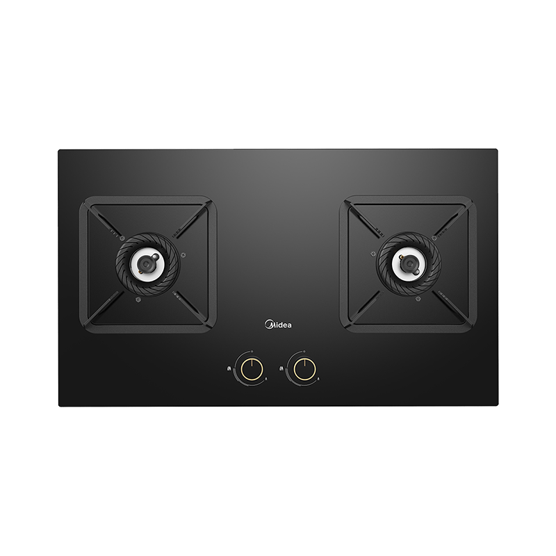 美的燃气灶天然气 双灶具JZT-Q325-M 家用5.2kW猛火灶台嵌两用可调节灶具 钢化玻璃面板高清大图
