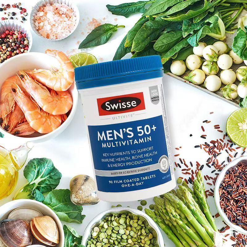 澳洲Swisse sw 50岁中老年男士性复合维生素90粒澳版新包装装高清大图