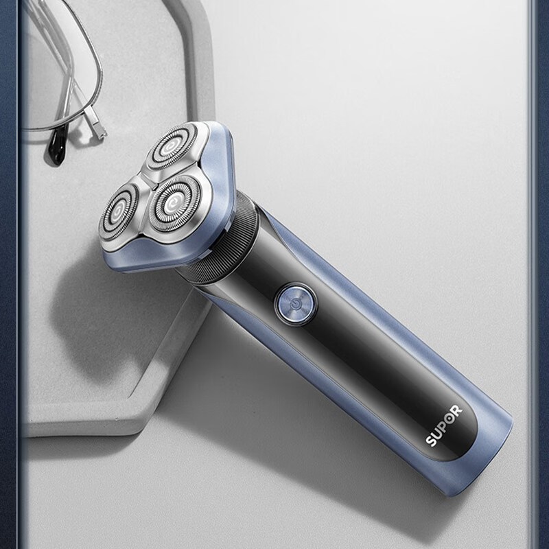 苏泊尔(SUPOR)ES-RT30电动剃须刀HM空气垫悬浮3刀头IPX7防水干湿双剃超强动力长续航刮胡刀全身水洗