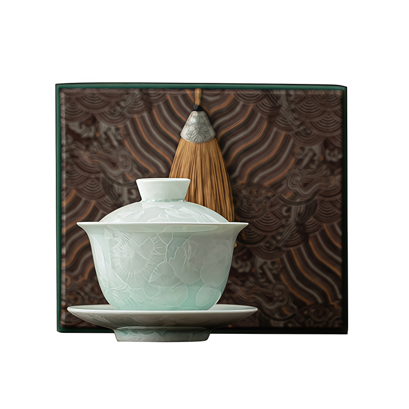 卫未来 盖碗功夫茶具 150ML 套高清大图