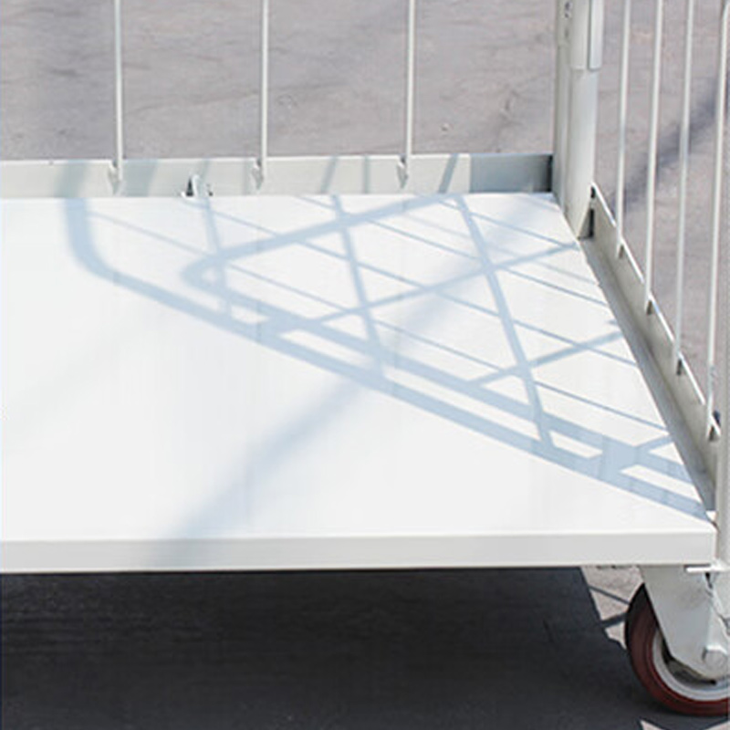 臻远ZY-L09仓储笼 折叠物流台车快递仓库周转车 900*800*1700加门高清大图