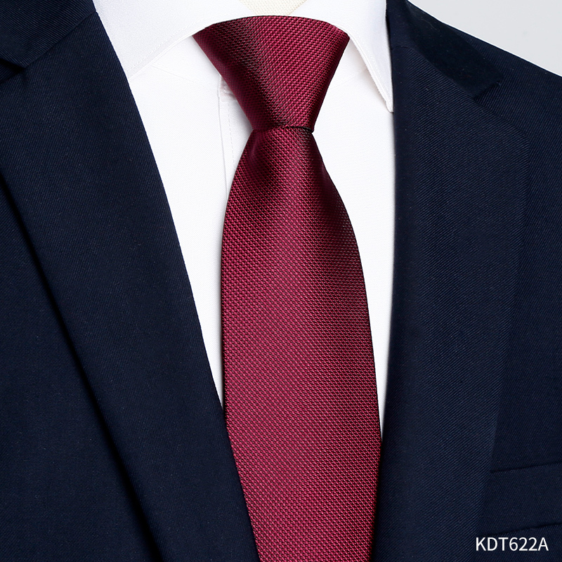 盛世曼尼红色领带男新郎结婚商务正装拉链式免打懒人西装一拉得酒红色