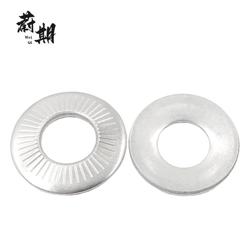 蔚期 不锈钢竖纹法式锁紧垫圈 M16*32*2.8 个高清大图