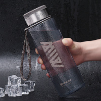 powcan 大容量水杯子便携塑料学生太空杯户外运动大码随手杯1000ml